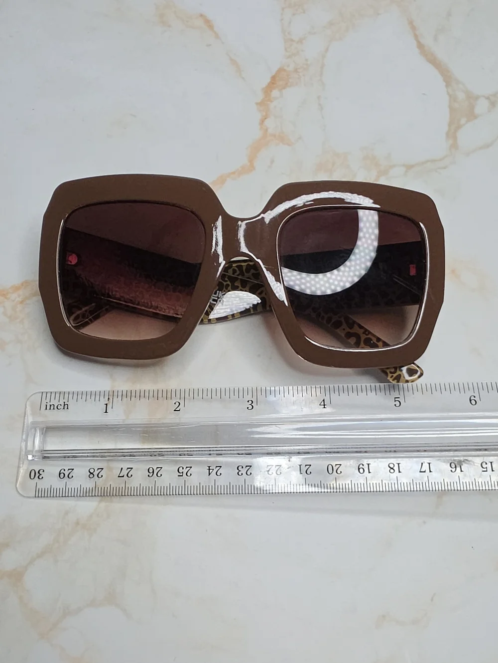 Circus by Sam Edelman™ Brown Square Oversized Sunglasses